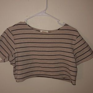 striped crop top